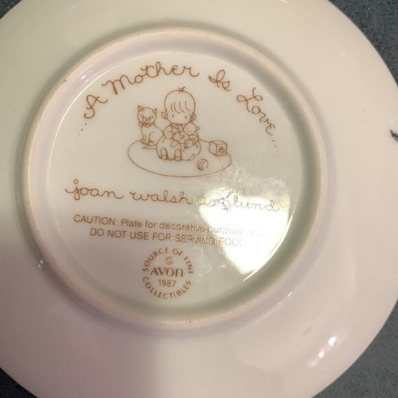 Set Of 5 Avon Mothers Day Collectible Plates By Joan Walsh Anglund 1981-1987 - Picture 4 of 14